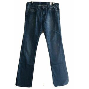 Blank NYC Women's Blue Denim Distressed Slim Bootcut Jeans Size 28